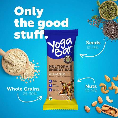 Yogabar: Energy Bars Chocolate Chunk pack of 10 bars