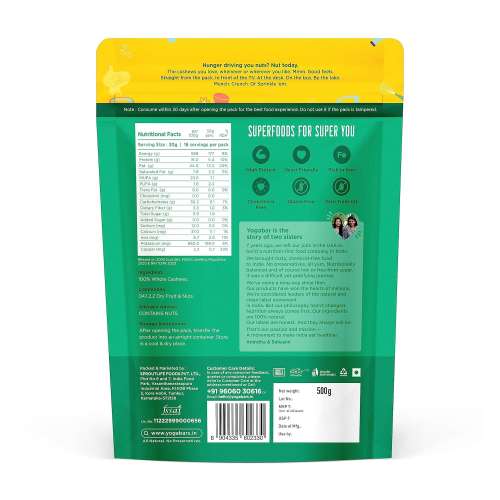 Yogabar: Premium Cashews 200gm