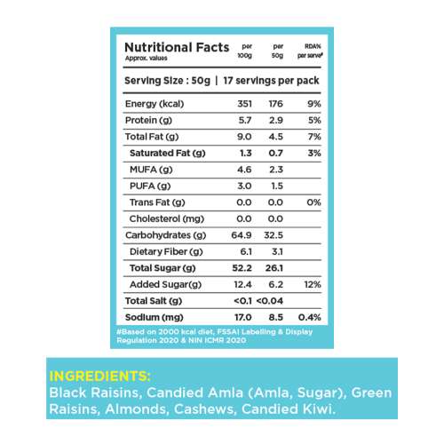 Yogabar: Dry Fruits Trail Mix 850g (Low Cogs)