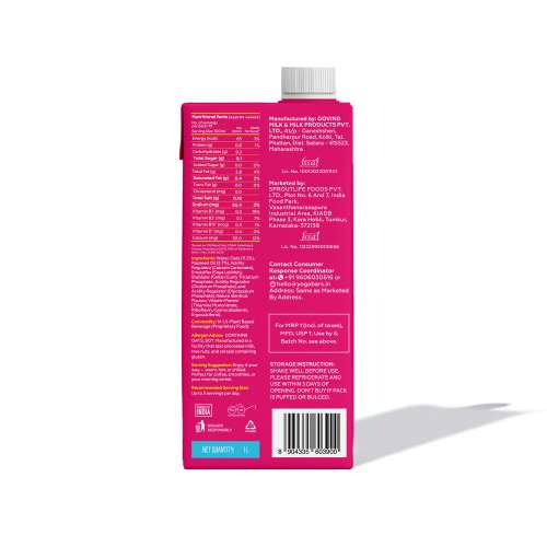Yogabar: Oat Milk Unsweetened 1Ltr.