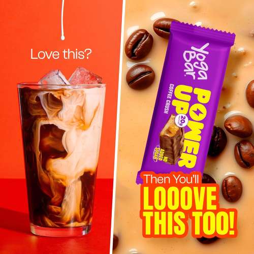 Yogabar: Enrobed Bars - Coffee Power Up Protein Bars 20gm, Pack of 5