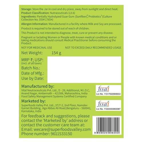 Good Monk: Fiber Fix  Supports Everyday Digestive Health | 90 Serves For Kids (Age 2+) & Adults