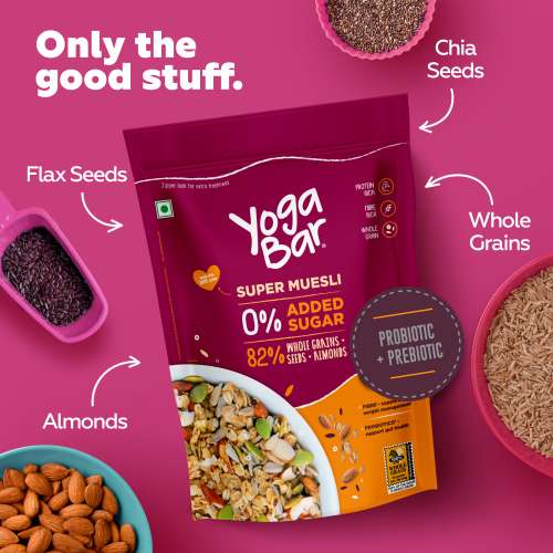 Yogabar: Super Muesli, No Added Sugar 400gm