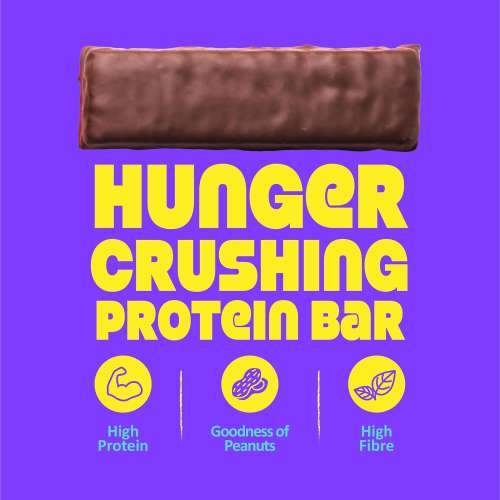 Yogabar: Protein Minis, 4gm Protein Bar Choco Peanut Butter 7 Bars