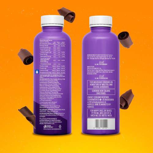 Yogabar: Double Chocolate Protein Milk Shake 26gm, 250ml Pack of 12