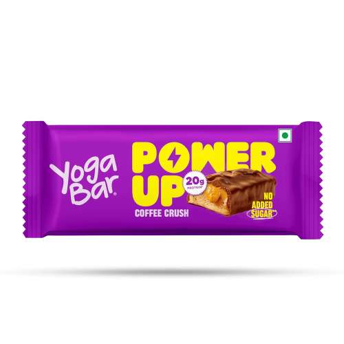 Yogabar: Enrobed Bars - Coffee Power Up Protein Bars 20gm, Pack of 5