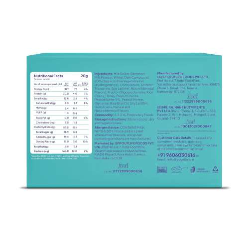 Yogabar: Protein Minis, 4gm Protein Bar Pack of 24 Bars, Choco Peanut Butter