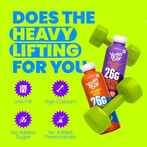 Yogabar: Protein drink  Double Chocolate 250gm Pack of 6