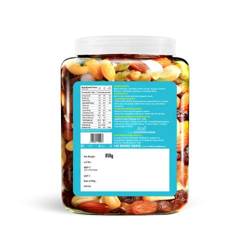 Yogabar: Dry Fruits Trail Mix 850gm