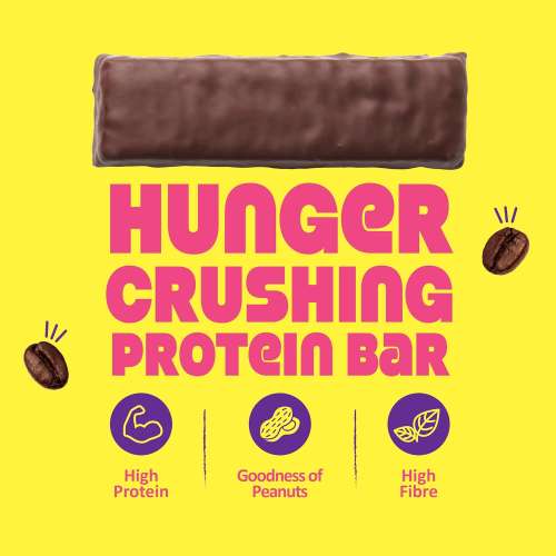 Yogabar: Enrobed Bar Protein Minis - Coffee Crush 20gm Pouch 140gm Pack of 7