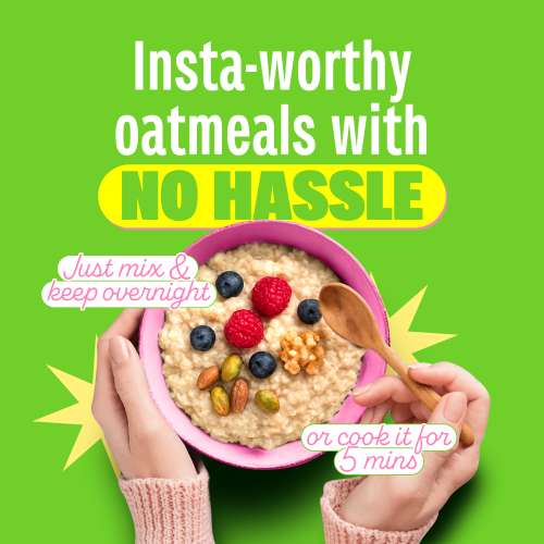 Yogabar: 26gm High Protein Oats 1kg , Kesar Pista Kulfi