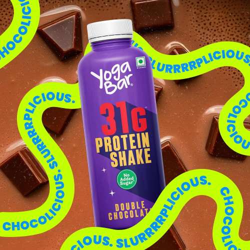 Yogabar: Double Chocolate Protein Shake 31gm, 250gm