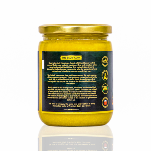 Jivika Pure: Premium A2 Badri Cow Ghee (Glass Bottle)  500ml