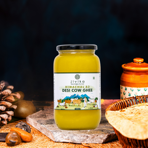 Jivika Pure: Himachal Desi A2 Cow Bilona Ghee  1Ltr