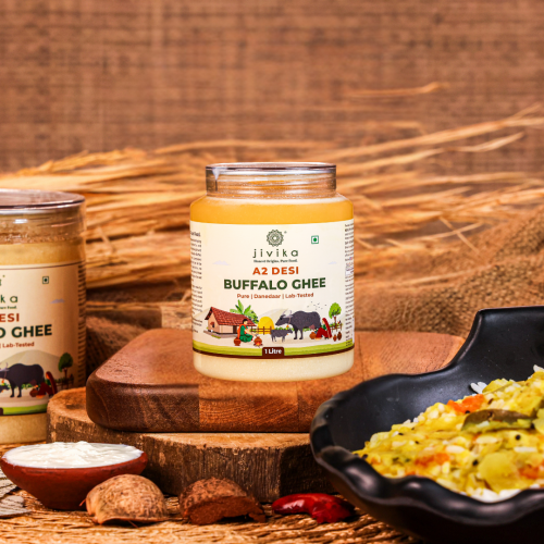 Jivika Pure: Buffalo Ghee - Pack of 2 - 1Litre each