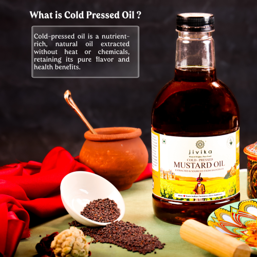 Jivika Pure: Mustard Oil (Wood Pressed/Cold Pressed)  1Ltr