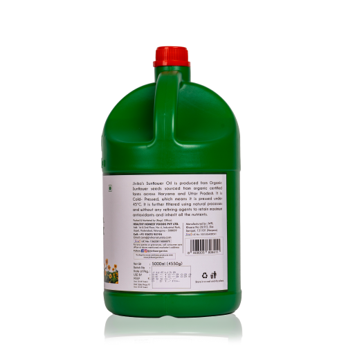 Jivika Pure: Cold Pressed Sunflower Oil  5Ltr