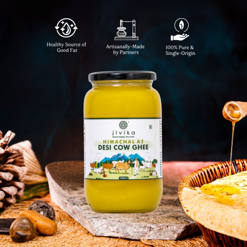 Jivika Pure: Himachal Desi A2 Cow Bilona Ghee  1Ltr