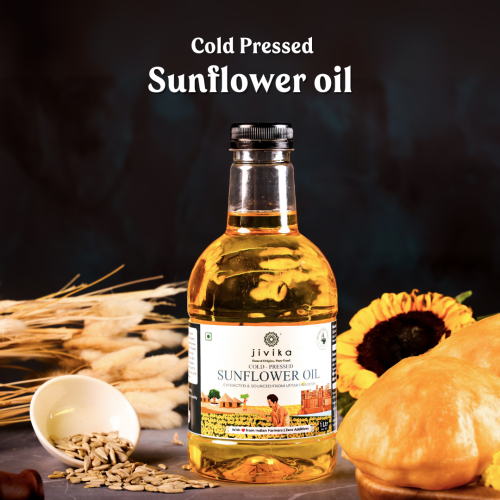 Jivika Pure: Cold Pressed Sunflower Oil  1Ltr