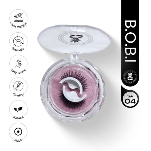 BOBI: Self-Adhesive Eyelashes SA04 - No Glue Reusable Stick-On False Eyelashes