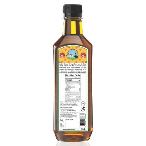 Jivika Pure: Mustard Oil Wood Pressed - Cold Pressed Oils 500 ml each Pack of 2 