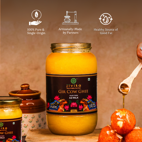 Jivika Pure: Vedic Hand Churned Bilona Gir Cow Ghee  250ml