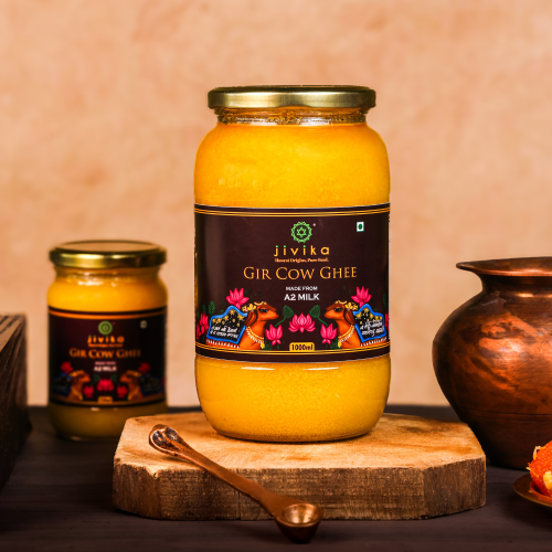 Jivika Pure: Vedic Hand Churned Bilona Gir Cow Ghee  1Ltr