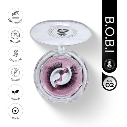 BOBI: Self-Adhesive Eyelashes SA02 - No Glue Reusable Stick-On False Eyelashes