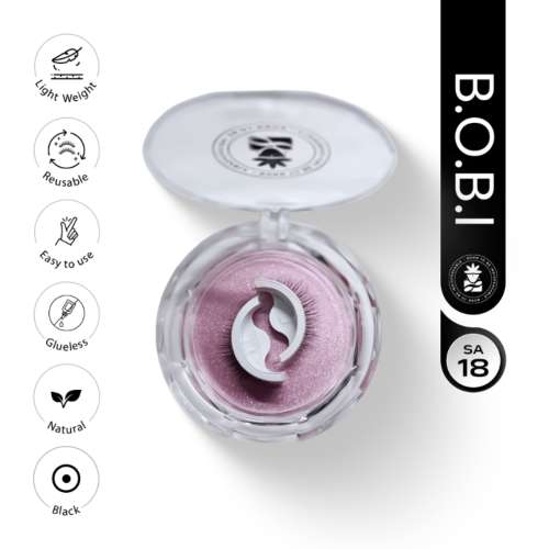 BOBI: Self-Adhesive Eyelashes SA18 - No Glue Reusable Stick-On False Eyelashes