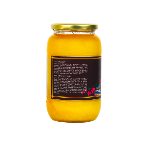 Jivika Pure: Vedic Hand Churned Bilona Gir Cow Ghee 1Ltr each Pack of 2