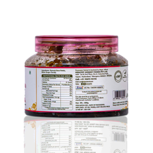 Jivika Pure: Desi Rose Gulkand 400gm each Pack of 2  