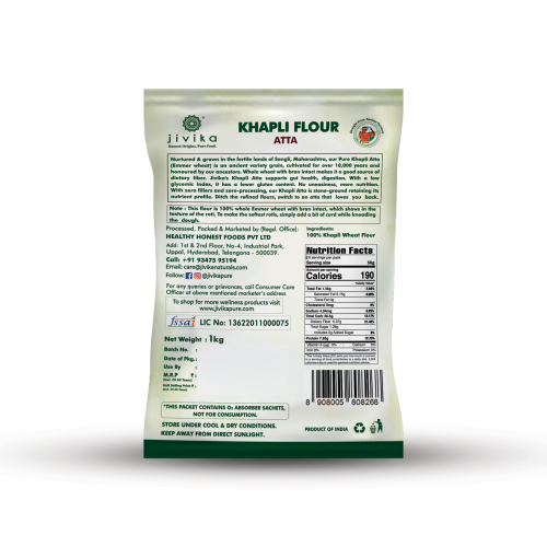 Jivika Pure: Khapli Flour  1kg