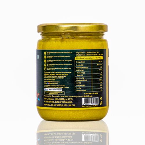 Jivika Pure: Premium A2 Badri Cow Ghee (Glass Bottle)  500ml
