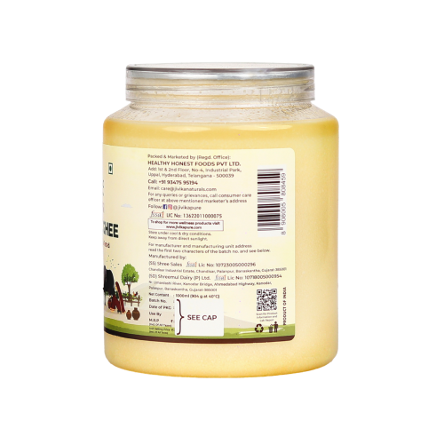 Jivika Pure: Buffalo Ghee 1Ltr each Pack of 2