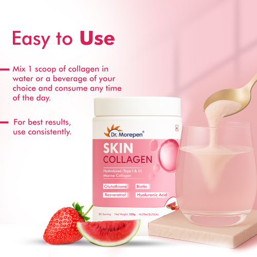 Dr. Morepen: Marine Skin Collagen Protein Pineapple 250gm (Jar)