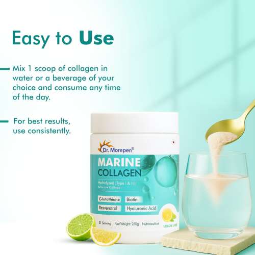 Dr. Morepen: Marine Collagen Skin Protein | 250gm