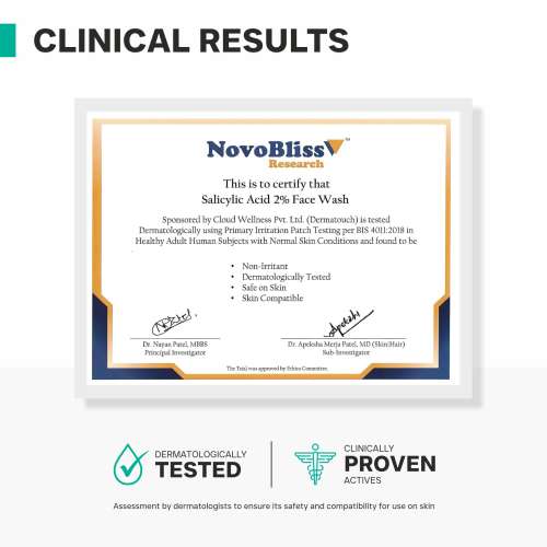 Dermatouch: Dermatouch Salicylic Acid 2% Face Wash | For Acne & Oil Control | Suitable To All Skin Types | For Both Men & Women | 100ml  Pack Of 2