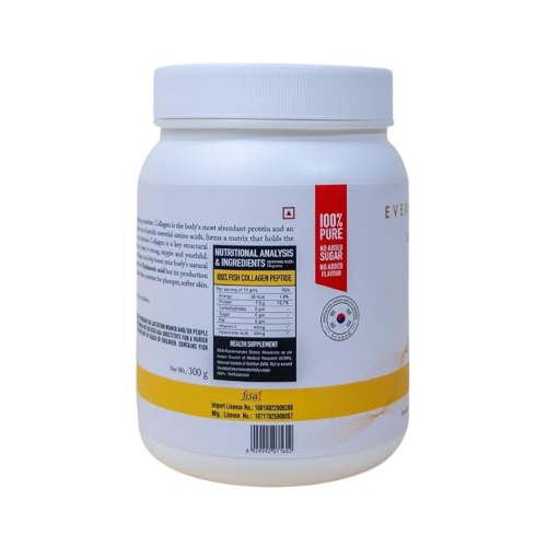 EVERPURE LIFE: Marine Collagen + Skin & Beauty + Vitamin C & Hyaluronic Acid 300gm