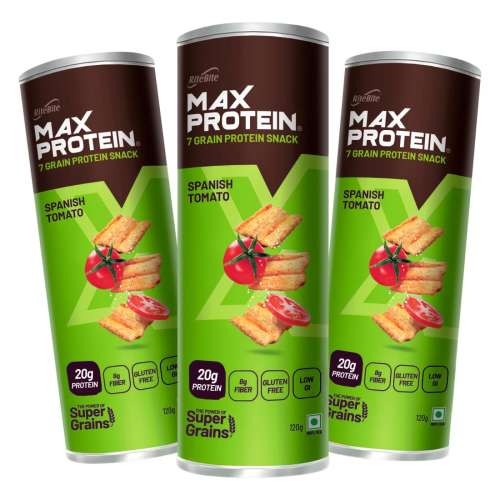 RiteBite Max Protein: Chips - Spanish Tomato [Pack of 3] - 360gm