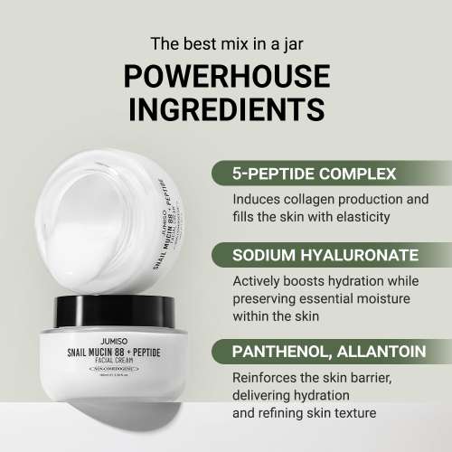 Jumiso: Snail Mucin 88 + Peptide Facial Cream, 100ml
