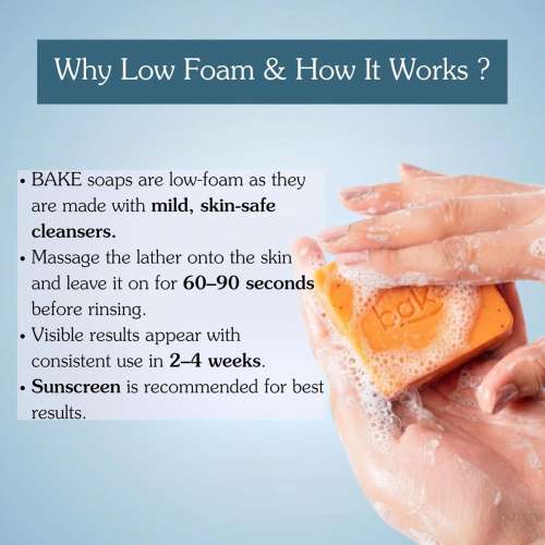 Bake Cosmetics: Â 2% Kojic Acid Soap with Alpha Arbutin, Lactic Acid & Niacinamide for Pigmentation, Dark Spots, Tan Removal, Brightens Underarms (Pack of 2 - 100gm x 2)