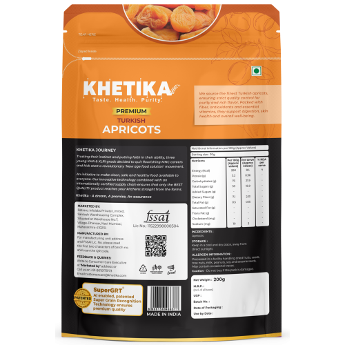 KHETIKA: Premium Turkish Apricot  200gm