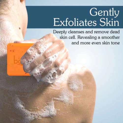 Bake Cosmetics: 2% Kojic Acid Scrub Soap for Pigmentation, Dark Spots & Tan Removal with Alpha Arbutin & MelasaRx- (Pack of 3 - 100gm x 3)