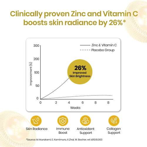 Vlado's Himalayan Organics: Vlado's Himalayan Organics Liposomal Zinc With Vitamin C Supplement | Digestive Health | Improve Iron Absorption | Double Antioxidant & Immune Support -120 Veg Capsules