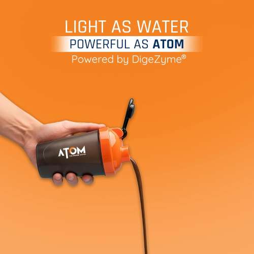 AS-IT-IS Nutrition: ATOM Whey Protein 1kg | 27g protein | Isolate & Concentrate | Double Rich Chocolate | USA Labdoor Certified | With Digestive Enzymes for better absorption