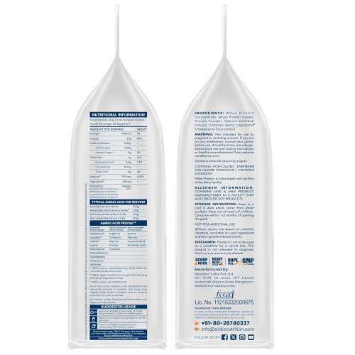 AS-IT-IS Nutrition: ATOM Whey Protein 1kg | 27g protein | Isolate & Concentrate | Double Rich Chocolate | USA Labdoor Certified | With Digestive Enzymes for better absorption