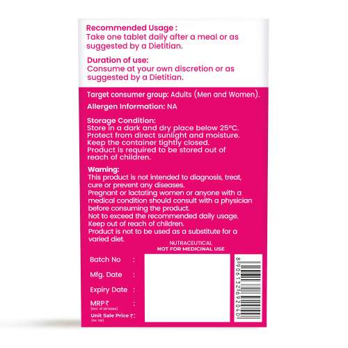 Dr. Morepen: Biotin+ Capsules with 10,000 mcg Pure Sesbania Agasthi Extract for Healthy Hair, Radiant Skin & Stronger Nails  60N