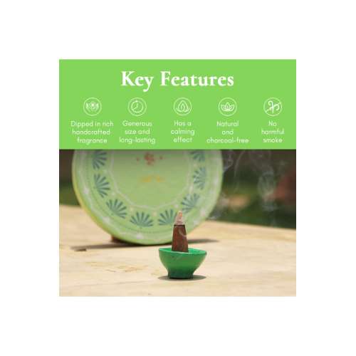 Boond Fragrances: Tulsi Dhoop - Pure Holy Basil Incense Cones |Pack of 25 incense cones