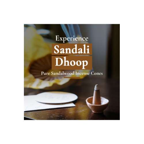 Boond Fragrances: Sandali Dhoop - Pure Sandalwood Incense Cones |Pack of 25...