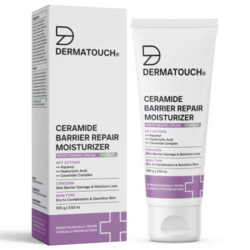 Dermatouch: Ceramide Barrier Repair Moisturizer | Deep Hydration & Barrier Support | Helps Reduce Moisture Loss | 100gm